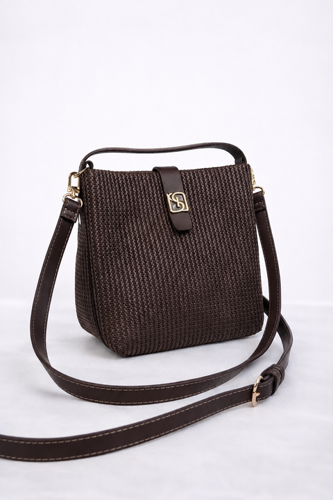Brown Woven Bag