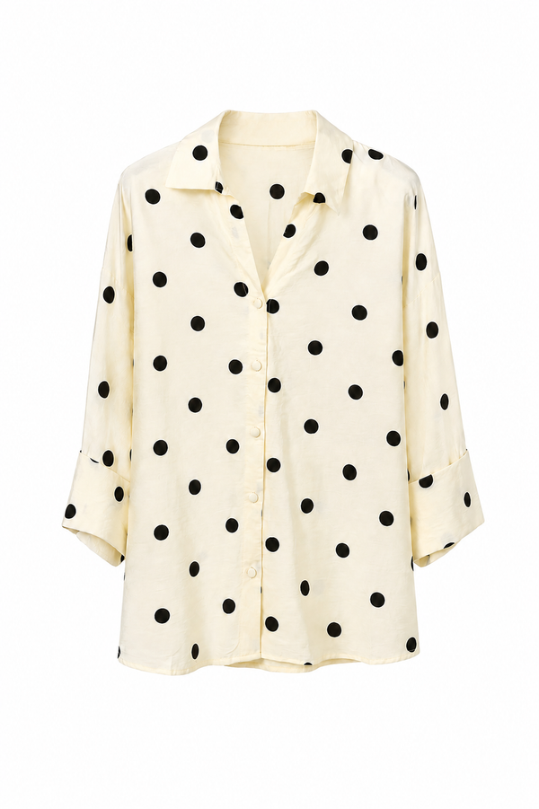 Ivory Polka Blouse