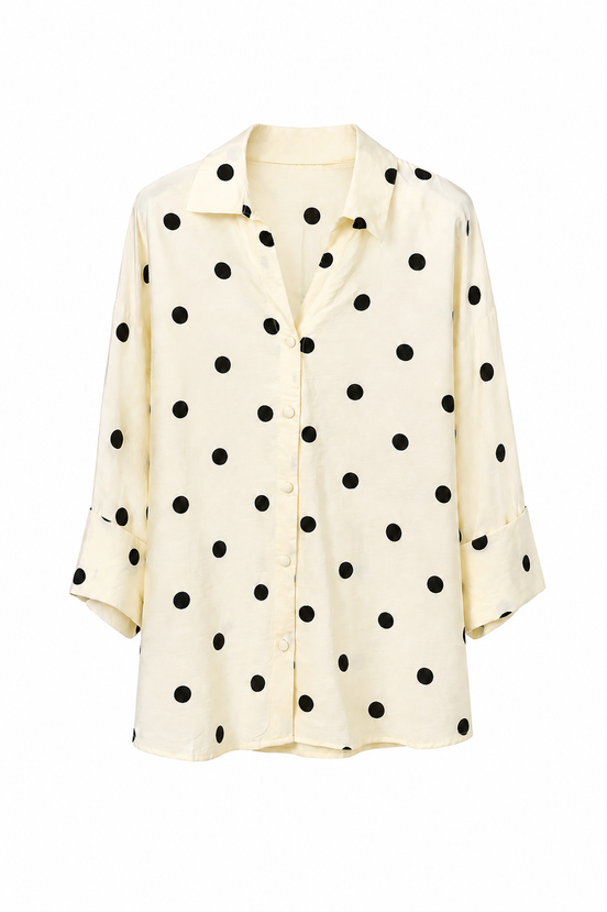 Ivory Polka Blouse