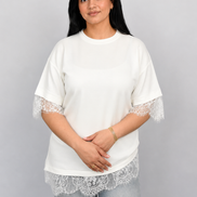 Lace Top White – Tops van Zaya Collection