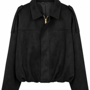 Suede Bomber black – Jassen & Blazers van Zaya Collection